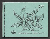 1972 May DT6 British Flowers 50p Stitched Booklet - complete