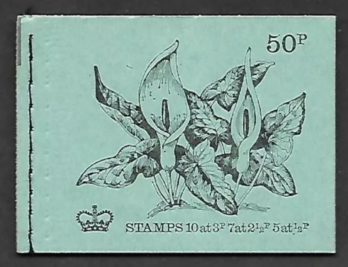 1972 May DT6 British Flowers 50p Stitched Booklet - complete