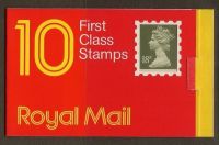 GO1 1987 10 x 1st (18p) Window Square tab Code C Translucent paper No Cylinder