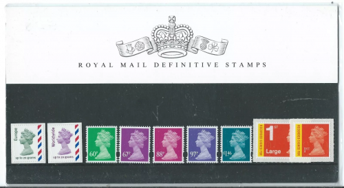 2010 Royal Mail Definitive Pack no. 86 Presentation pack UNMOUNTED MINT