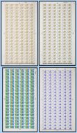 1968 British Anniversaries Full set of full sheets UNMOUNTED MINT MNH.