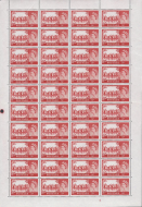 Sg596a 1963 5 - Multi crowns Crowns castle Cyl 3 FULL SHEET UNMOUNTED MINT