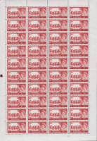 Sg596a 1963 5 - Multi crowns Crowns castle Cyl 3 FULL SHEET UNMOUNTED MINT