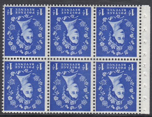 SB41a Wilding booklet pane Blue Cream perf type Ie(bottom) UNMOUNTED MNT