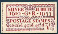 BB28 3/- Jubilee booklet complete no.296 trimmed perfs to 1st pane SUPERB MNH