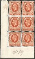 2d Photogravure A37 13 Dot control blk 6 with listed variety UNMOUNTED MINT MNH