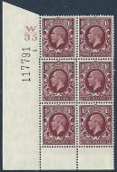 1+1 2d Photogravure W35 116 No dot control blk 6 with variety UNMOUNTED MINT
