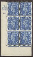 1941 2½d Light Blue Cylinder O 44 149 Dot perf 5(E I) UNMOUNTED MINT MNH