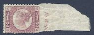 SG48 1 2d plate13 X-row  imperf UNMOUNTED MINT