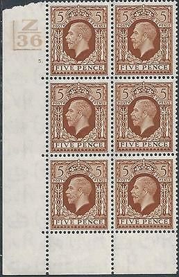 1934 5d Photogravure cyl blk Z36 2 Bar 5 Dot UNMOUNTED MINT