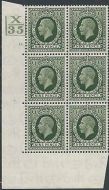 1934 9d Photogravure cyl blk X35 3 BAR 15 dot UNMOUNTED MINT