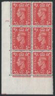 2½d Pale Scarlet Cylinder 270 Dot perf 5(E I) UNMOUNTED MINT MNH