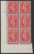 2½d Pale Scarlet Cylinder 267 Dot perf 5(E I) UNMOUNTED MINT MNH