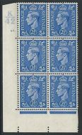 2½d Light Blue Cylinder Control K42 90 Dot perf 5(E I) UNMOUNTED MINT MNH