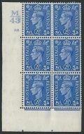 2½d Light Blue Cylinder Control M43 118 No Dot perf 5(E I) UNMOUNTED MINT MNH