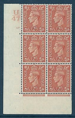 2d Orange Cylinder Control U47 47 No Dot perf 5 (E I) UNMOUNTED MINT MNH