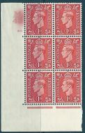 1d Red Cylinder Control M 43 80 No Dot UNMOUNTED MINT
