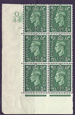 ½d Green cylinder Block Control O 44 128 No Dot UNMOUNTED MINT