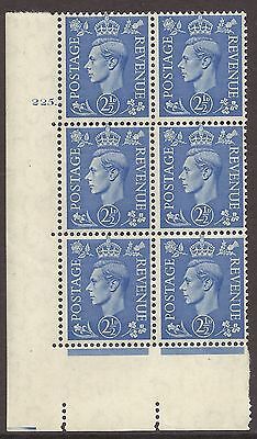 2½d Light Blue Cylinder Control 225 Dot perf 5(E I) UNMOUNTED MINT MNH