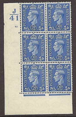 2½d Light Blue Cylinder Control J41 83 No Dot perf 5(E I) UNMOUNTED MINT MNH