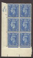 2½d Light Blue Cylinder Control J41 77 Dot perf 5(E I) UNMOUNTED MINT MNH