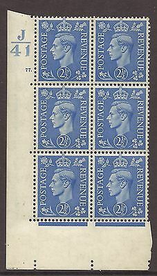 2½d Light Blue Cylinder Control J41 77 Dot perf 5(E I) UNMOUNTED MINT MNH