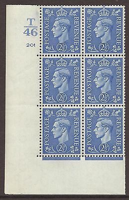 2½d Light Blue Cylinder Control T46 201 No Dot perf 5(E I) UNMOUNTED MINT MNH