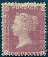 1d Rose Red plate 58 UNMOUNTED MINT MNH