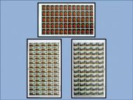 1967 British Paintings set No dot Cyl 4A1B2C1D1E1F on 4d sheet UNMOUNTED MINT