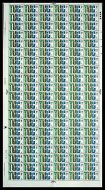 1968 British Anniversaries 4d Complete No Dot Sheet With Listed Flaw. MNH Mint