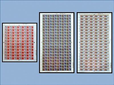 SG812-814 Christmas 1969 Full Set (PHOS 7.5mm) in Complete Sheets UNMOUNTED MINT