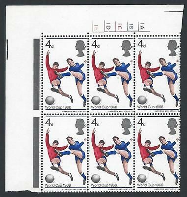 1966 World Cup 4d (Ord) No Dot Cylinder - MNH