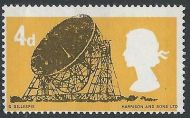 1967 British Technology 4d (Phos) - Significant Yellow Shift Down Variety - MM