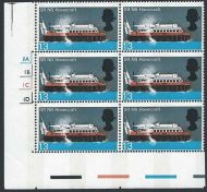 1966 British Technology 1 3 (Phos) Cyl Block - Huge Perf Shift Variety - MNH