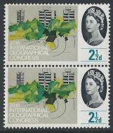 1964 Geographical 2 1 2d (Ord) - Listed Flaw - Retouched Lawn - MNH