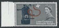 Sg 667c 1965 Lister 4d (Ord) - Listed Flaw - Corner Scratch - UNMOUNTED MINT