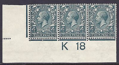 N23(7) 4d Deep Slate Green Royal Cypher Control K 18 imperf UNMOUNTED MINT MNH