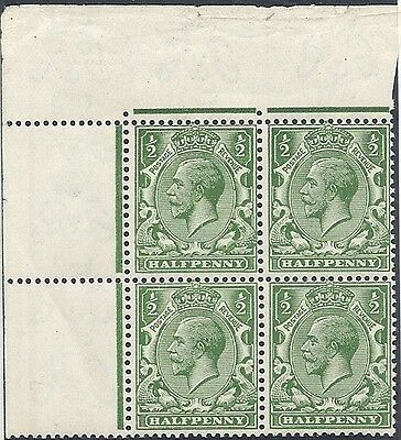 sg351 wj. 1 2d wmk REVERSED scarce unmounted mint block of 4.