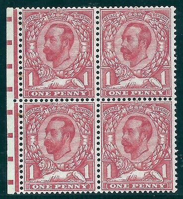 1911 sgN8(2)a 1d Pale Carmine Die 1B worn cross variety with cert unmounted mint