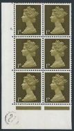 Pre-decimal Machin 1d PVA Cylinder 6 Perf A Dot - MNH