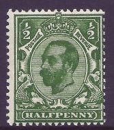 sg324 Spec N2(7)  ½d Very Deep Green Downey Head UNMOUNTED MINT MNH