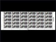 1966 Hastings 1/3 Ord Cylinder 1A1E 1/2 Sheet With Listed Club Flaw - MNH