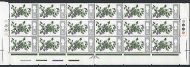 1967 Flowers 9d Ord Cylinder Block (3 Bottom Rows) With Listed Flaw - MNH