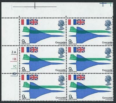 1969 Concorde 9d Top Left Cylinder Block - MNH