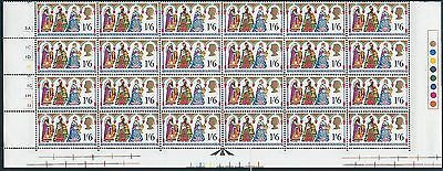 1969 Christmas 1 6 Cylinder Block Bottom 3 Rows Strip - MNH