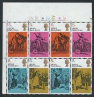 1970 Literary Anniversaries 5d Dot Cylinder Block - MNH