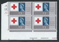 1963 Red Cross 1 3 Ord Cylinder Block - MNH