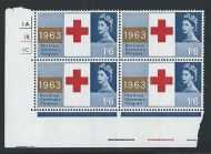 1963 Red Cross 1 6 Ord Cylinder Block - MNH