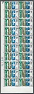 1968 British Anniversaries 4d Dot Cylinder Block of 20 - MNH