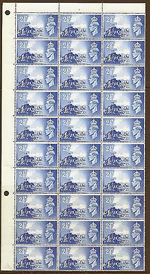 GVI sgC2a  b Channel Islands Liberation 2½d - 2 Listed Flaws - MNH